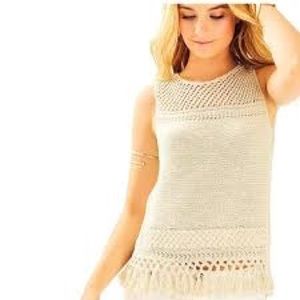 SALE! LILLY PULITZER GOLD METALLIC LIMON SWEATER